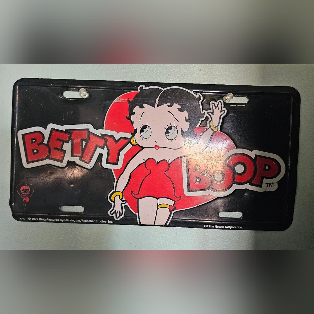 BETTY BOOP License Plate